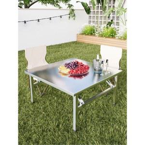 스텐 사각 테이블 접이식 캠핑테이블 업소 4인용 120x50x55cm 스 1m 식탁