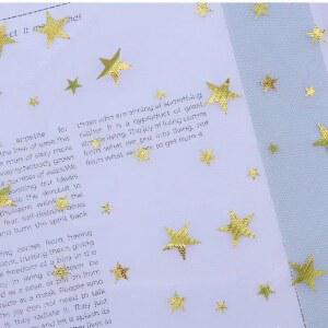 투명 스타 가제 재봉 브론징 DIY 장식 플러피 배경 소프트 드레스 의류용 스커트 원단 메쉬