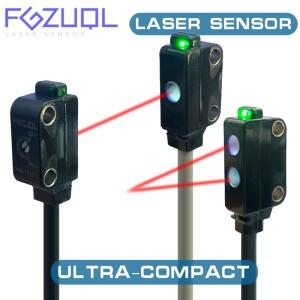 레이저 센서 스위치 스루 빔 스폿 반사 증폭기 내장 울트라 컴팩트 NPN PNP 12-24VDC 가시 미니 소형 소형