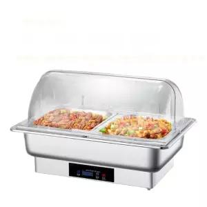 디아크몰 뷔페 보온 호텔  반찬통 스텐 히팅 베이스/터치 온도 조절