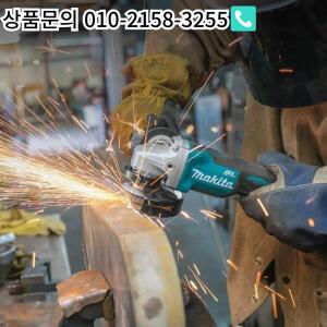 마키타 DGA404 100mm 앵글 그라인더 8500 RPM 저진동 4.0m/s² 석재 절단 및 표면 연마 작업용