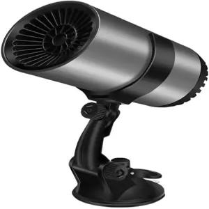 2-in-1 휴대용 차량용 히터 냉각 팬 2026년 업그레이드된 12V 고속 난방 차량 디프로스터 윈드실드 겨울철