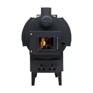 신일 SL-120M 장작 화목난로 이동식 바퀴장착 주물 로스톨 공장 창고용 장작나무난로