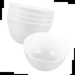 공기 본차이나 백색 화이트 도자기 밥그릇 4개 세트