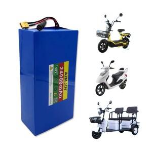 Citycoco 전동 스쿠터 리튬 이온 배터리 팩 50A BMS 및 54.6V 충전기 내장 2000W 48V 13S6P