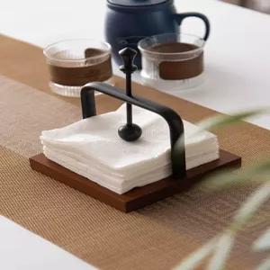 원목 냅킨홀더 냅킨꽂이 황동 냅킨케이스 티슈 식당 메탈