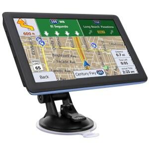 자동차 트럭 RV용 GPS 네비게이터, 7인치 터치 스크린 실제 음성 턴바이턴 방향 알림 내비게이션 시스템 자동차용