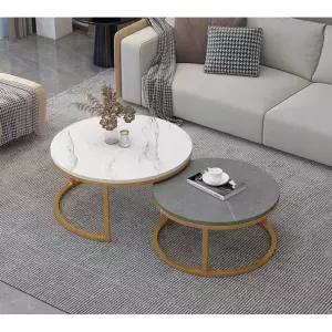 골드프레임 테이블 원형 블랙 대리석 탁자 골드 쇼파테이블