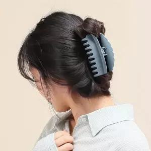 [하프클럽/셀러허브_여성트랜드패션]무광 블루 국산집게핀 데일리헤어핀
