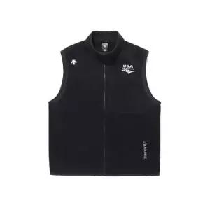 데상트 공용 USAT 폴라텍 마이크로 플리스 베스트 BQ123IVE11-BL