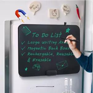 Royalita 20인치 및 LCD 필기 태블릿 신학기용 대형 충전식 보드 두들 생일 선물 내장 자석 냉장고용 즉석