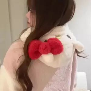 헬로키티 산리오 2025 헬로 키티 잠옷 여성 가을 겨울 산호 벨벳 목욕 가운 귀여운 예쁜 감성 긴 정장