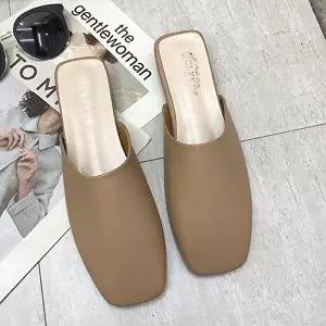 [엄지척]여성 사무실 실내화 스타일 구두 뮬블러퍼 패션화