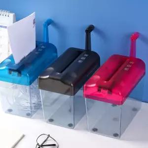 히든템 가정용 종이 문서 파쇄기 세절기 세단기 A6 용파쇄기 수동세