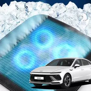 쏘나타디엣지 호환 차량용 쿨링시트 메쉬 4팬용방석 사무실 여름방석 자동차 의자 아이스 휴대용 용통풍 용