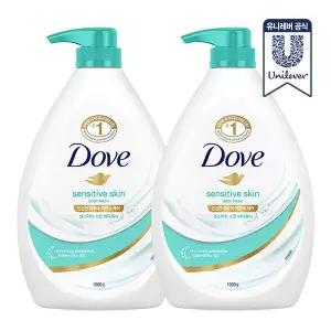 도브 센서티브바디워시 1L 2개