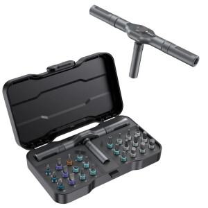 24in1 다기능 래칫 스크류 드라이버 세트 멀티 마그네틱 비트 미니 소형 수리 도구 키트 PC 및 데스크탑 등