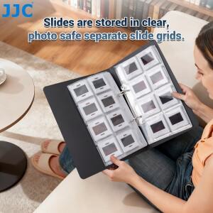 JJC 96개 35mm 필름 앨범 세트 네거티브 보관 페이지 48개 슬라이드 마운트 포함