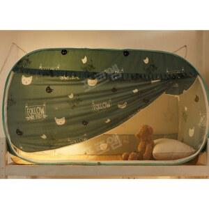 침대 커튼 기숙사 학생 모기장 상하복 2패널 장식 싱글침대 일반 텐트 이층