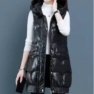 여성 패딩 롱조끼 간절기 조끼 롱조끼 겨울조끼 패딩조끼 여성조끼 긴조끼