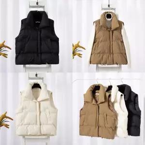 여성 초경량 오버핏 패딩 조끼 베스트 베이직코디 케주얼 겨울 쪼끼 이너 사무실