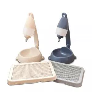 노마진 강아지 고양이 급수기 + 배변판 (소형) + 간식 세트