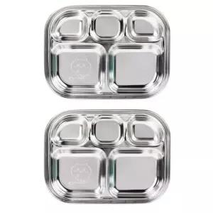 릴팡 올스텐 식판 유아 어린이 가정용 5구 캐릭터X2개