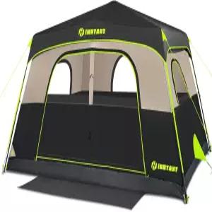 HINSTANT 4/6/8인용 인스턴트 텐트 레인플라이와 함께 캠핑할 수 있는 방수 팝업 60초 간편한 설정 확장