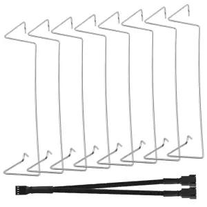 DKARDU CPU 히트싱크 팬 버클 9cm 와이어 상부 후크 타입 고정 클립 브래킷 PWM 스플리터 포함 컴퓨터