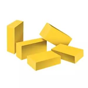 [셀러허브 1]가꿈 종이블럭 빅 벽돌 블럭 40pcs (노랑) (NO.871) 블록 블럭 완구