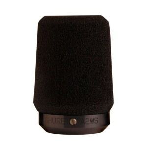 Shure A2WS 잠금 마이크 윈드스크린 - 원치 않는 호흡 및 바람 소음 감소, 블랙 SM57 545 시리즈 마이크(A2WS-BLK)와 호환