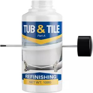 욕실 주방 싱크대 조리대용 도구가 포함된 3.5온스 타일 페인트 욕조 및 마감 키트