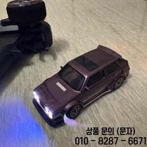 RC 드리프트 자동차 1:43 스케일 실물 크기 4륜 구동 2.4g 자이로스코프 보정 스티어링 라이트 연결 미니