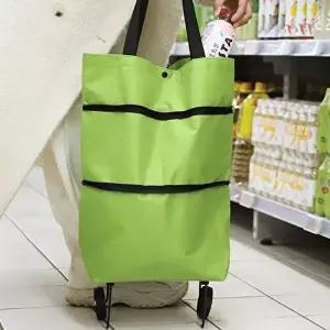 접이식 바퀴달린 장바구니 숄더백겸용 쇼핑백 카트