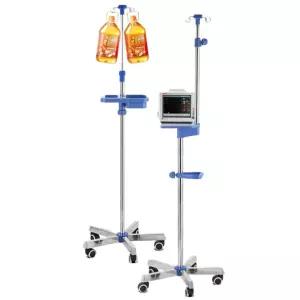 스텐 수액 걸이 병실 가정용 고리 링겔대 이동식 병원