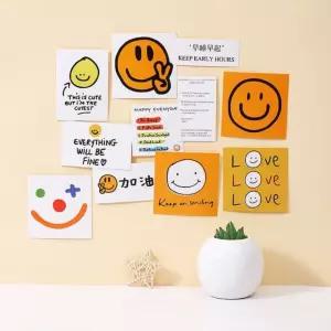 꾸미기 카드포스터 장식용포스터 스마일 꾸미기카드 벽 포스터 세트