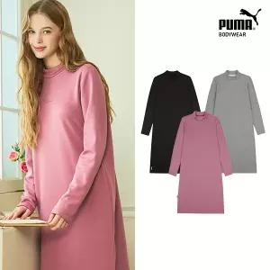 [푸마 바디웨어] 홈웨어 융기모 원피스 B (블랙,그레이,핑크)
