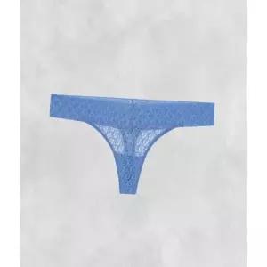 캘빈클라인 UNDERWEAR 여성 CK 로고 레이스 트림 로우 라이즈 T팬티_QD5282PWB 214229