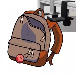 책상 가방 걸이 스탠드 핸드벡 거치대 폴딩 행거