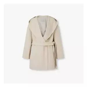 보브벨티드 숄 카라 후드 하프 코트7155416006 882428