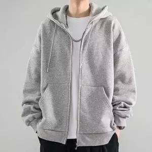 [골드스마일]남성용 심플 후드집업 양면 활용 기본 스타일 2컬러