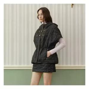 에고이스트 ER4PV960 허리 스트링 오버핏 퀼팅 베스트 25년 겨울 884829