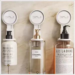 [골드스마일]WL 무타공 흡착식 샴푸 욕실 바디워시 세제 디스펜서