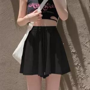 캐주얼 플레어치마반바지 밴딩치마바지플레어치마바지 A라인