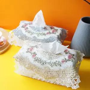 티슈케이스 로잘린 레이스 티슈커버 3color 자수커버