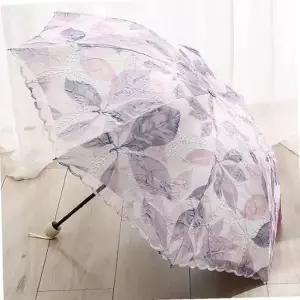 나뭇잎 레이스 자수 양산