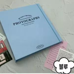 네컷 접착식 블루 인생사진 기념 앨범 사진앨범 포토북 블루앨범 포토북