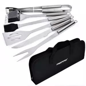 (선택 FRM 스텐주방조리도구6P+가방세트)FRM 식약처검사통과 바베큐 스텐 조리도구세트 7P 가방포함 BBQ 주