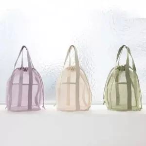 메쉬 포켓백 수영장 사우나 목욕바구니 비치백 가방_24108399