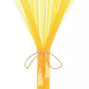 플라스틱 무타공 방충망 행잉발 거실 문발 장식 수정구슬발 가정용 침실 칸막이발